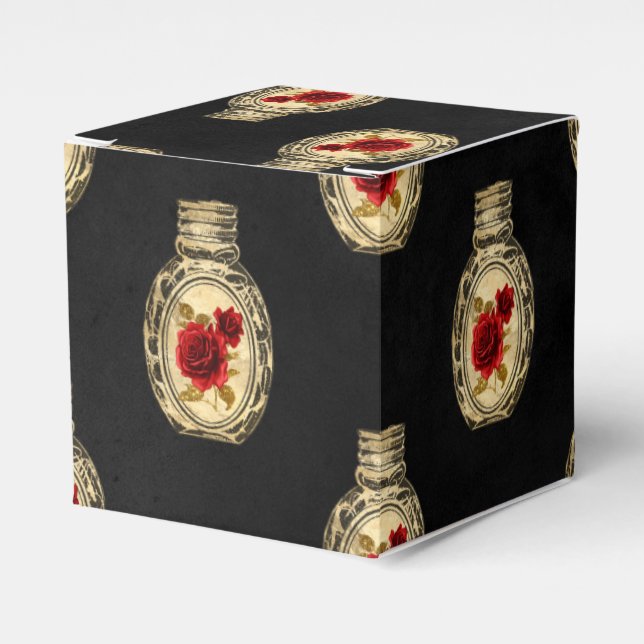Witch Potion Bottle Gothic Wedding Favor Box (Front Side)