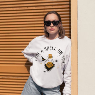 witch potion I put a spell Modern Women Halloween Sweatshirt