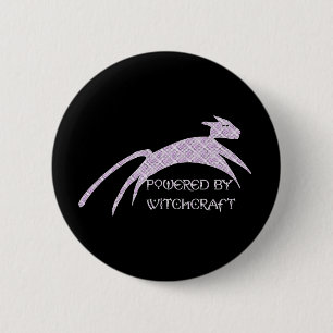 Witch Powered 2 Inch Round Button