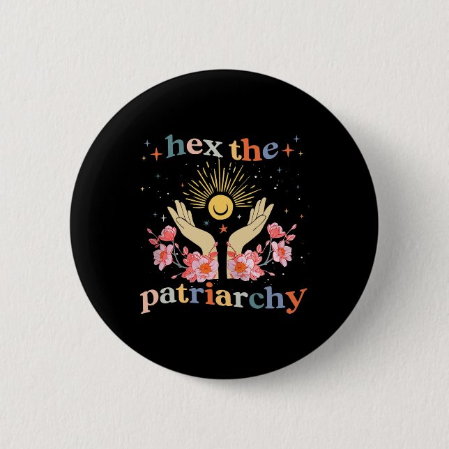 Witch Pro Choice Feminist  2 Inch Round Button (Front)