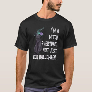 Witch Quote For Witchy Women Orange Halloween Cat T-Shirt
