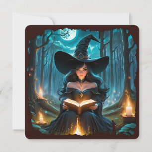 Witch reading a Book - Wicca Halloween 2