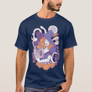 Witch Reading Book Fantasy Witches Magic T-Shirt