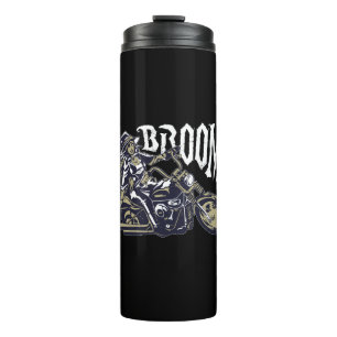 Witch Riding Motorcycle Thermal Tumbler