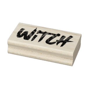 Witch Rubber Stamp