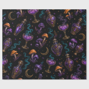 Witch’s Brew Gothic Potion Halloween Wrapping Paper
