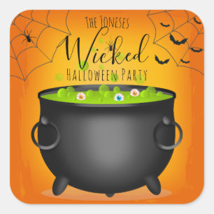 Witch’s Cauldron Square Sticker