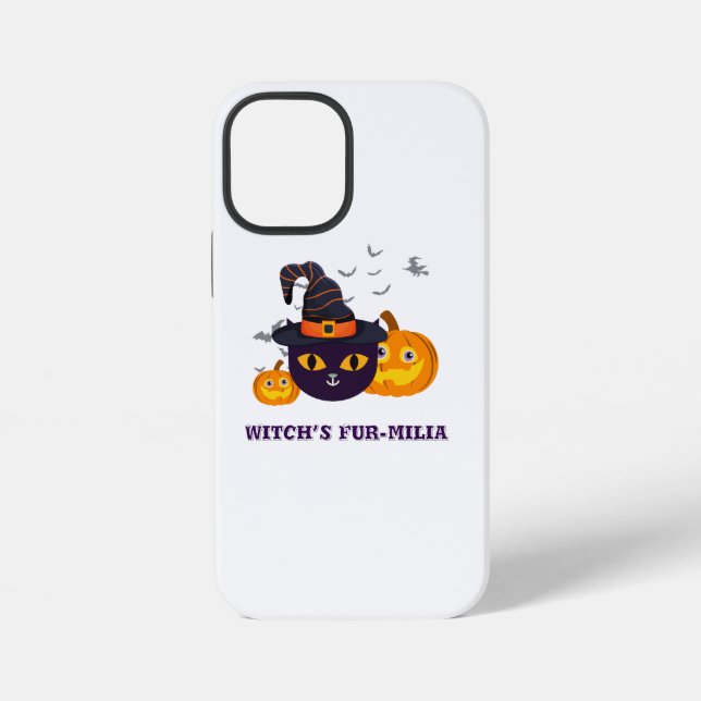 Witch’s Fur-miliar Halloween iPhone Case (Back)