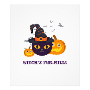 Witch’s Fur-miliar Halloween Photo Print