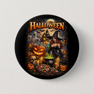 Witch’s Night Feast 2 Inch Round Button