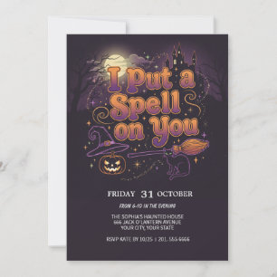 Witch’s Spell Halloween Party Invitation