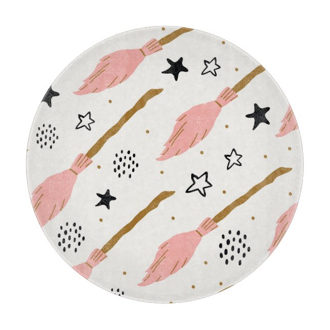 Witch School Magic Doodle Pattern Cutting Board (Front)