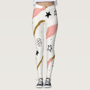 Witch School Magic Doodle Pattern Leggings