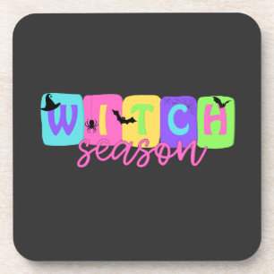 Witch Season – Cute Halloween Design Coaster