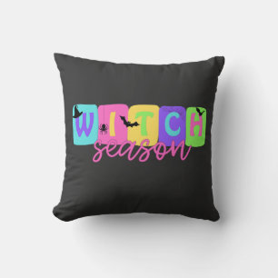 Witch Season – Cute Halloween Design Throw Pillow