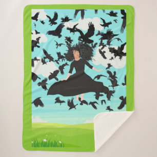 witch sherpa blanket
