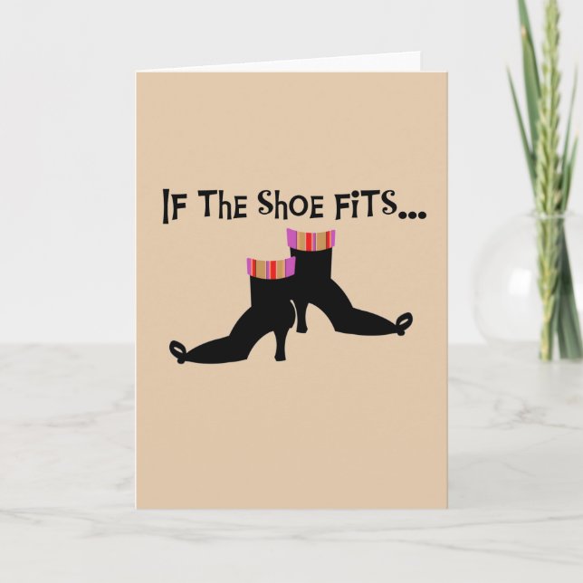 Witch Shoes T-shirts and Gifts Card (Front)