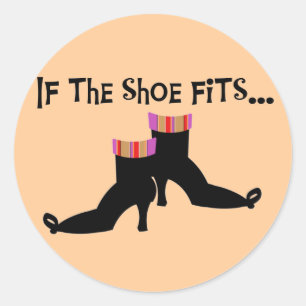 Witch Shoes T-shirts and Gifts Classic Round Sticker