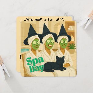 Witch Spa Day Funny Humor  Invitation