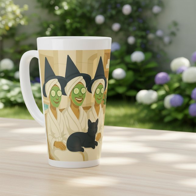 Witch Spa Day Funny Humour  Latte Mug (Creator Uploaded)
