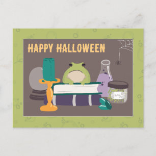 Witch Spell Ingredients Halloween Postcard