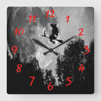Witch Square Wall Clock