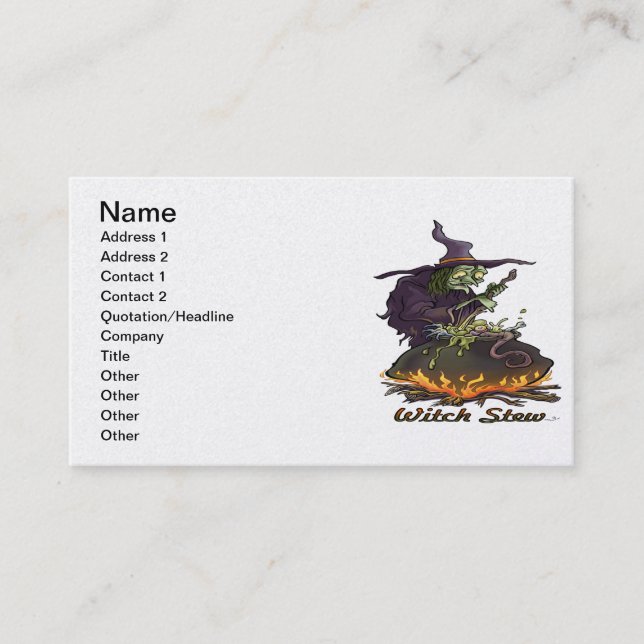 Witch Stew Business Card (Front)