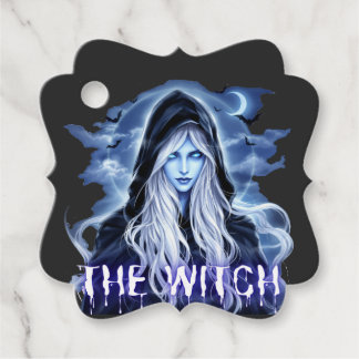 Witch-theme halloween favour tags
