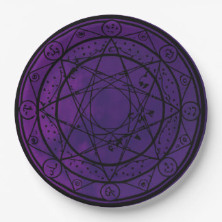 Witch Themed Party Magic Star Paper Plate