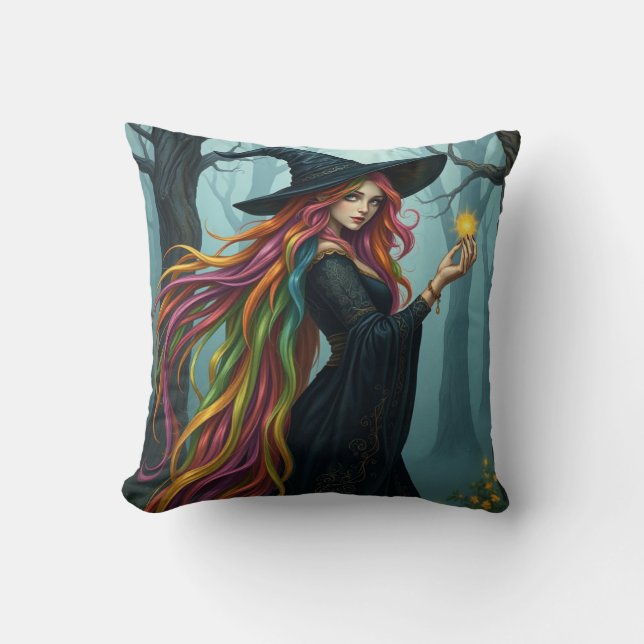 Witch Throw Pillow (Front)