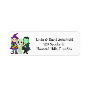 Witch, Vampire and Mummy Halloween