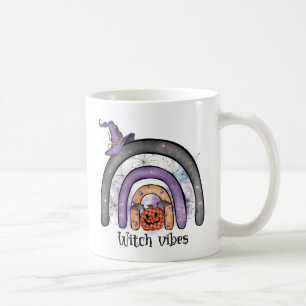 Witch Vibes – Black Rainbow, Purple Witch Hat Coffee Mug