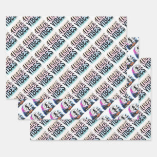 Witch Vibes Mixed Halloween Wrapping Paper Sheet
