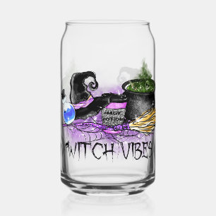 Witch Vibes - Spooky Halloween Coffee Can Glass