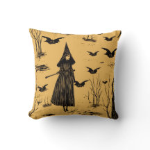 Witch Vintage Seamless Pattern Halloween|