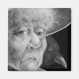 Witch w/ Crow Magnet
