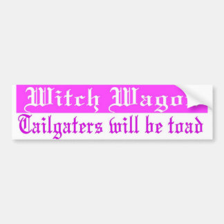 witch wagon bumper sticker