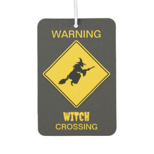 Witch Warning Halloween Air Freshener