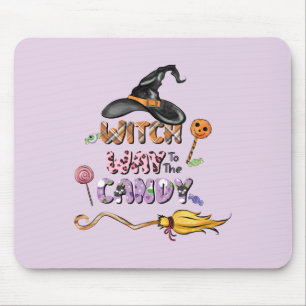 Witch Way to the Candy – Fun Halloween Mouse Pad