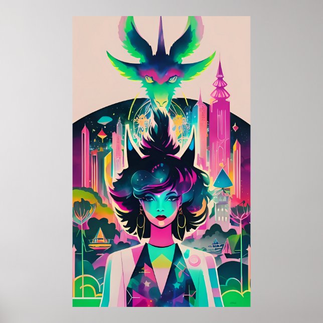 Witch Way to the City Park? Ken Gauge Fantasy Poster (Front)