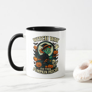 Witch Way to the Pumpkin Patch? Halloween Mug