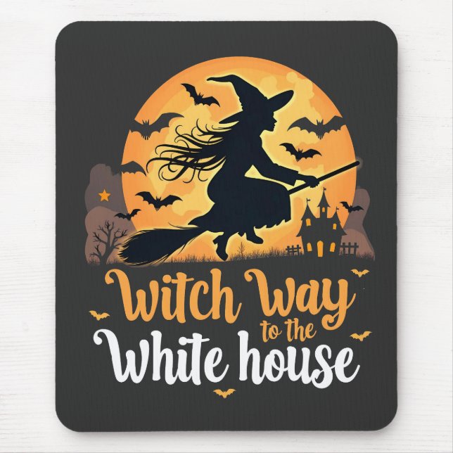 Witch Way to the White House Mouse Pad (Front)
