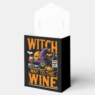 Witch Way to The Wine Halloween Costume Spooky Sea Favor Box