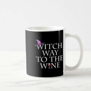 Witch Way To The Wine Shirt Funny Halloween Witch Coffee Mug