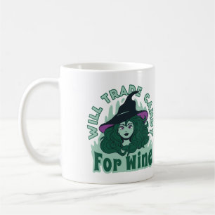 Witch Will Trade Candy For Wine Funny Coffee Mug