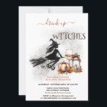 Witch Wine Pumpkin Bow Lantern Halloween Invitation<br><div class="desc">Witch,  pumpkin,  lantern and wine. Personalize this spooktacular invite with your details.</div>