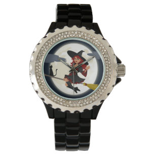 witch witchcraft broomstick broom watch