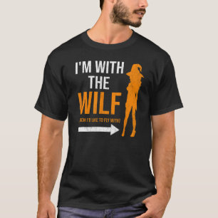   witch witches halloween i'm with the witch for m T-Shirt