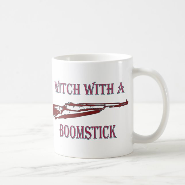 Witch with a boomstick 2 coffee mug (Right)