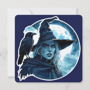 Witch with a Raven - Halloween Fan Fun 2